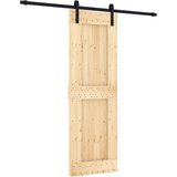 Furnova Drsna vrata s kompletom vodil 70x210 cm trdna borovina, (21944698) | Shoptok.si