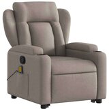 vidaXL Masažni naslanjač s funkcijo vstajanja taupe blago, (20923981) | Shoptok.si