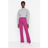 Trendyol Fuchsia High Waist Slim Flare Jeans | Shoptok.si