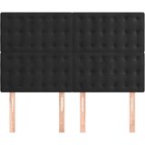  Uzglavlje Crno 144x5x118/128 cm Baršunasto | Eponuda.com