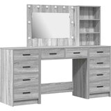 vidaXL Visoki ormar Set od 3 Sivi sonoma Konstruirano drvo Visoki ormar | shoptok.hr