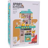  Otroška kuhinja za igro Kitchenette z zvočnimi, svetlobnimi in vodnimi učinki - 50 elementov - modra | Shoptok.si