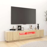 vidaXL TV ormarić s LED svjetlima boja hrasta sonome 180 x 35 x 40 cm | shoptok.hr