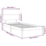  Okvir kreveta bez madraca bijeli 100x200 cm konstruirano drvo | shoptok.hr