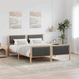 vidaXL Okvir kreveta smeđe i tamnosivo 160 x 200 cm Masivna borovina | shoptok.hr