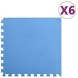  Talne podloge 6 kosov 2,16 ㎡ EVA pena modre barve