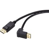 Renkforce DisplayPort priključni kabel DisplayPort vtič\, DisplayPort vtič 0.50 m črna SP-9163724 pozlačeni konektorji DisplayPort kabel, (20415268) Cene