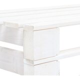  Srednja vrtna sofa od paleta od bijelo impregnirane borovine | shoptok.hr