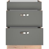 XXXL Spodnja Omarica S Predali Shadow, Siva, Barva Hrasta | Shoptok.si