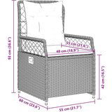  9-dijelni vrtni blagovaonski set s jastucima crni od poliratana | shoptok.hr