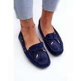 Boto Women's Navy Suede Moccasins Si Passione | Shoptok.si