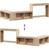  Noćni ormarić s radnim stolom 232x112x75 cm od masivne borovine | shoptok.hr