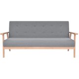Maison Chic kavč - Sofa - Kanape trosed iz blaga svetlo sive barve, (21727354) u