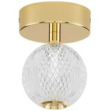 Nova Luce Aluminijasta LED stropna svetilka v zlati barvi s senčilom iz akrilnega stekla Brillante – | Shoptok.si