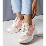 Gemre Pink wedge sneakers Ann Cene