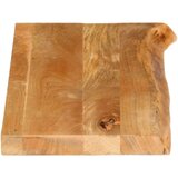 Stolna Mizna plošča z naravnim robom 80x20x3,8 cm trden mangov les, (21410956) | Shoptok.si