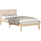  Krevetna konstrukcija Smeđa 80 x 220 cm Čvrsto borovo drvo | shoptok.hr