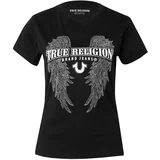 True Religion Majica crna / prozirna / bijela