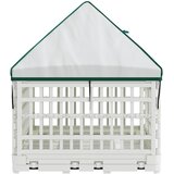  4-panelni ogradni igralište za pse s krovom 122 x 106,5 x 82 cm | shoptok.hr