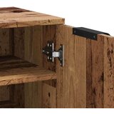 vidaXL Omarica za čevlje starinski les 29,5x35x100,5 cm inženirski les Cene