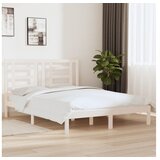  Posteljni okvir bel iz trdne borovine 160x200 cm | Shoptok.si