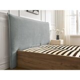 Bobochic Paris Svetlo siva oblazinjena oblazinjena/iz iverne plošče zakonska postelja s prostorom za shranjevanje z letvenim dnom 180x200 cm Charlie – | Shoptok.si