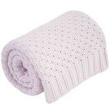 Effiki pletena pamučna dekica pink Cijene