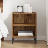 vidaXL Nočna omarica Stari les 40x30x50 cm Umetni les | Shoptok.si