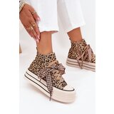 EVENTO Women's Sneakers With Ribbon And Zipper On Platform Panther Mavara | shoptok.hr