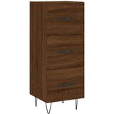 vidaXL Komoda boja smeđeg hrasta 34 5 x 34 x 90 cm konstruirano drvo | shoptok.hr