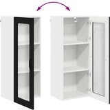 Zidni kuhinjski ormarić Crna 40 x 31 x 100 cm Konstruirano drvo | shoptok.hr