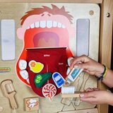  Masterkidz zidna senzorna ploča za oralnu higijenu flex montessori | shoptok.hr