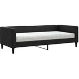  Dnevni krevet s madracem crni 90 x 200 cm od tkanine | Eponuda.com