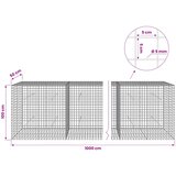  Gabion s 5 mm žicom i mrežom 5x5 cm 1000x50x100 cm | shoptok.hr