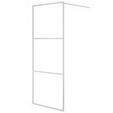 Furnova Pregrada za tuš srebrna 80x195 cm prozorno ESG steklo, (21918064) | Shoptok.si
