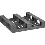 ratioform Posebna paleta iz umetne mase, DxŠxV 800 x 800 x 150 mm, sive barve | Shoptok.si