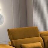 ELTAP Žuta baršunasti sklopiva/s prostorom za odlaganje kutna garnitura (s desnim kutom/s ležaljkom) Foble – | shoptok.hr