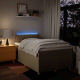  Krevet s oprugama i madracem krem 120 x 200 cm od tkanine | shoptok.hr