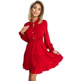 Numoco Women's dress with neckline and gold buttons | shoptok.hr