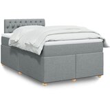  Krevet s oprugama i madracem svjetlosivi 120x190 cm od tkanine | shoptok.hr