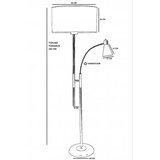 Opviq Forza 534LUN4278 Podna lampa, Siva | Eponuda.ba