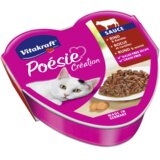 Vitakraft hrana za mačke sa ukusom govedine sa šargarepom u sosu od sira poesie creation 85g cene