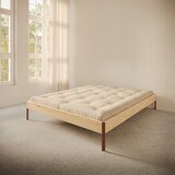 Karup Design Zakonska postelja iz masivnega bora brez vzglavja z letvenim dnom 140x200 cm v naravni barvi Core – | Shoptok.si