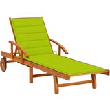  Ležaljka za sunčanje s jastukom masivno bagremovo drvo | shoptok.hr