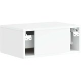  Stenski nočni omarici Bela visok sijaj 49 x 34,5 x 20 cm, (5000209424) | Shoptok.si