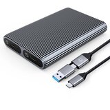 Orico ETUI ZA DVOJNI DISK AM2C3-2SN ZA DVA M.2 SATA NVME USB-C DISKA, (5000347149) | Shoptok.si