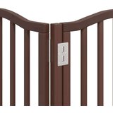 vidaXL Vrata za pse s vratašcima 15 panela sklopiva 750 cm drvo topole | shoptok.hr