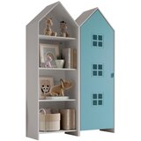 Vipack Bela/svetlo modra odprta otroška garderobna omara 115x171,5 cm CASAMI BRUGES – Cene