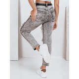 DStreet Jeansy damskie push up z dziurami szare | Shoptok.si