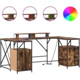 vidaXL Stol s ladicama s pohranom 182 x 101 x 87.5 cm Konstruirano drvo | shoptok.hr